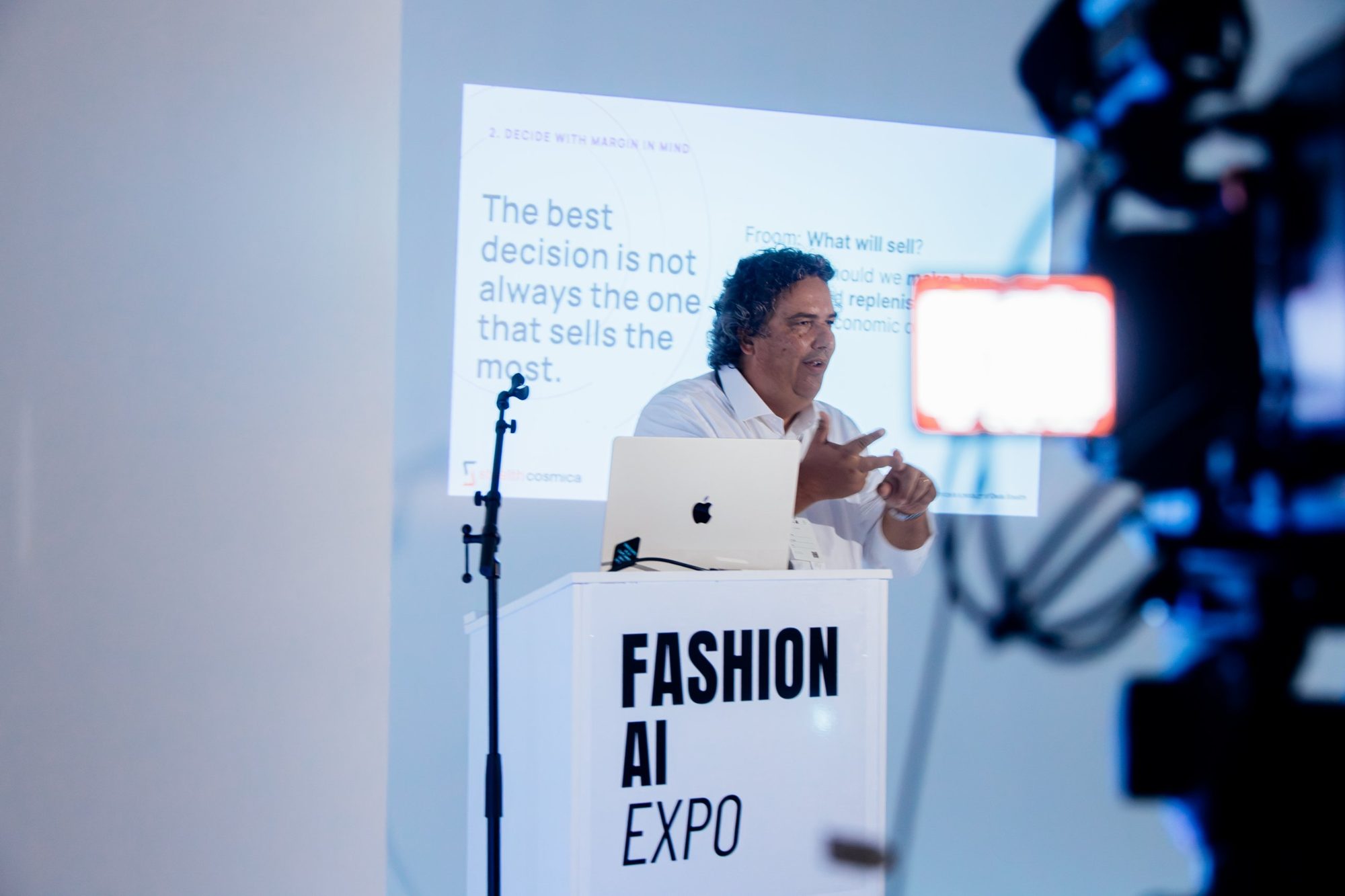 Luca Tonello, CEO of Deda Stealth, speaking at Fashion AI Expo Paris, October 2026