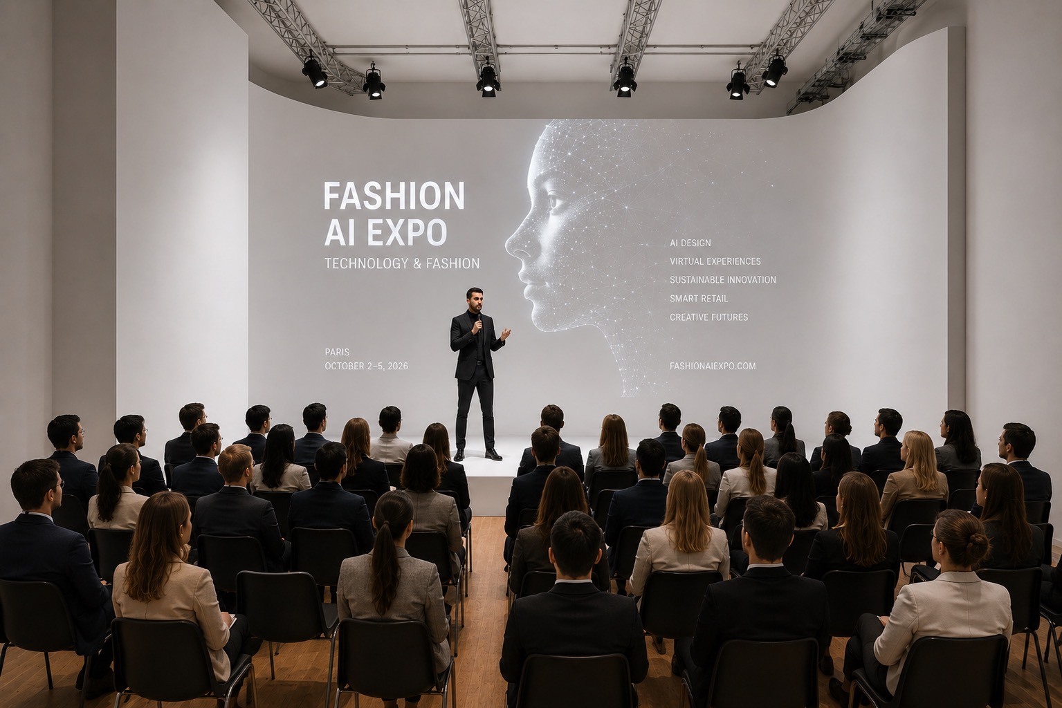 Conference stage, Fashion AI Expo — Artistic Palace