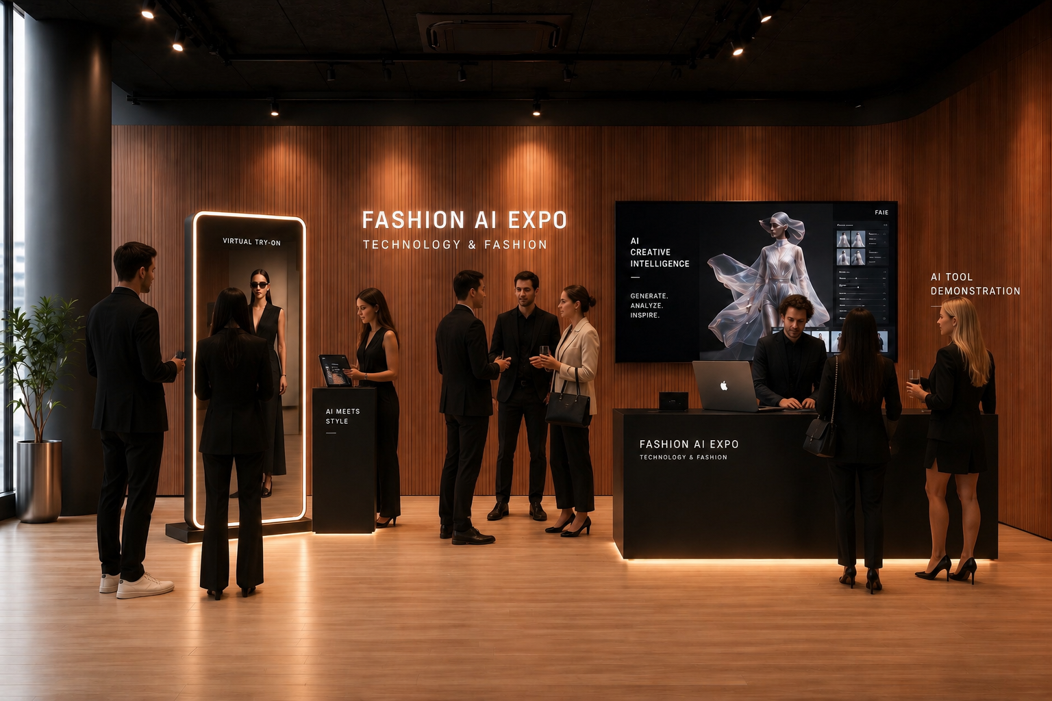 Exhibition and networking floor, Fashion AI Expo